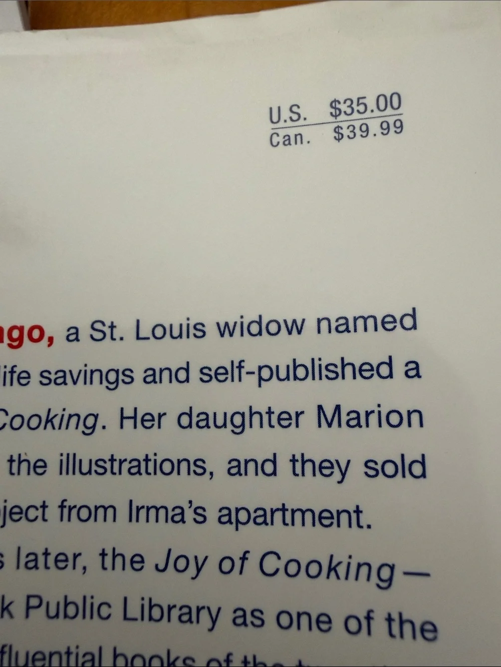 75th Anniversary Edition Cookbook - Red